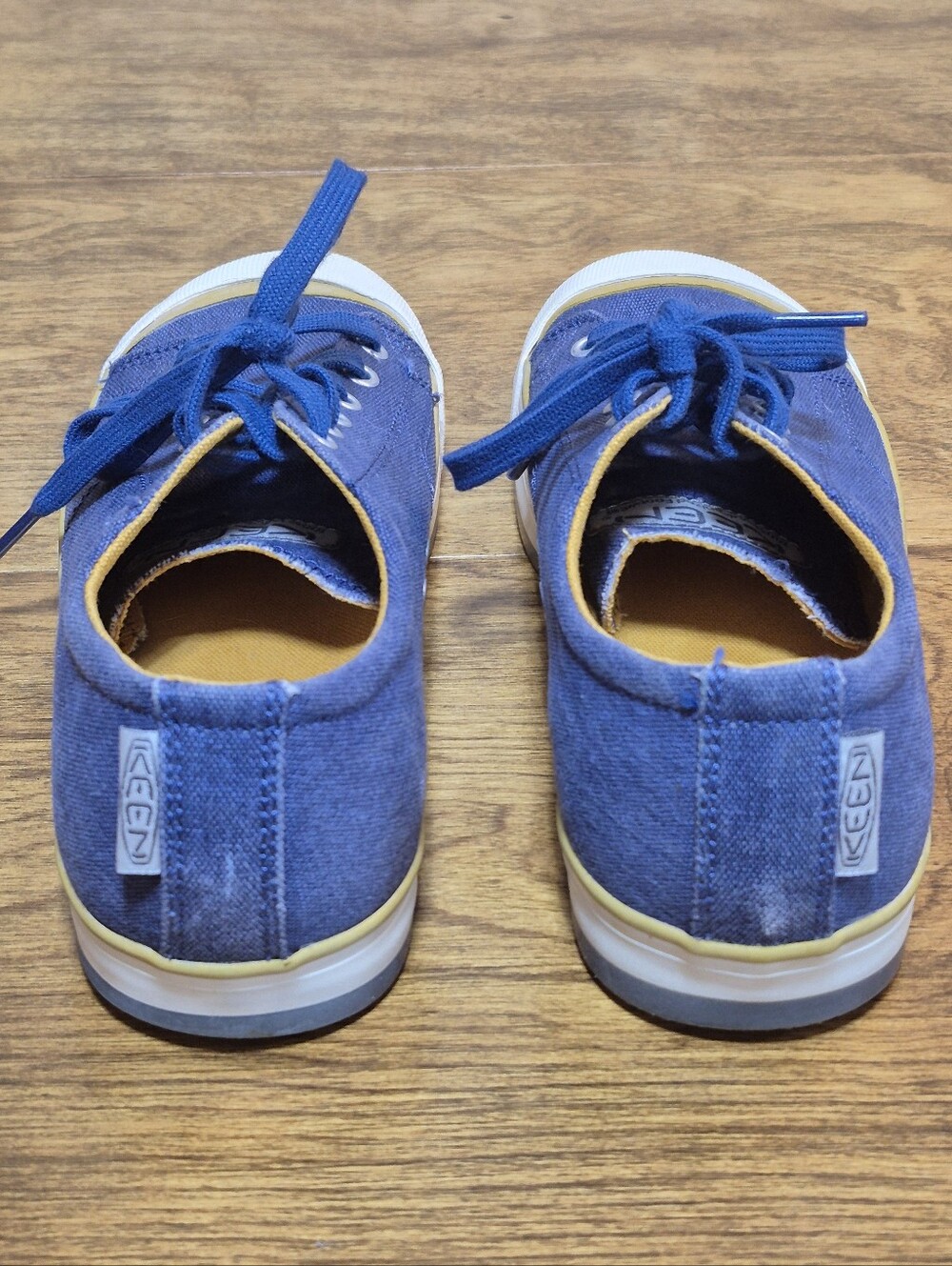 KEEN Women's Coronado Blue Canvas Casual Sneaker, Size US 8 - Picture 6 of 16